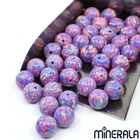 PURPLE SYNTHETIC LAB CREATE OPAL ROUND BEADS FULL DRILLED 2mm-8mm WP0276D