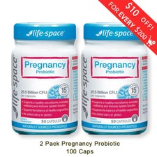 2 x Life-space Pregnancy Probiotic 50 Capsules New Zealand