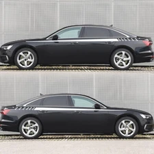 Car Side Body Vinyl Decals Racing Sports Long Stripe Graphics Sticker Waterproof