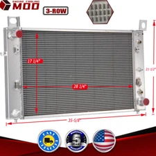3-Row Radiator Fits 99-12 Chevy Silverado 1500 2500 GMC Sierra Yukon 5.3L 28''W