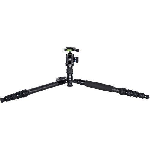 Sirui T-1205 Carbon Fiber Travel Tripod with K-10 II Ball Head - Picture 3 of 5