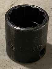 Snap On IMDF220 3/8 inch drive  11/16”  12 point  impact socket