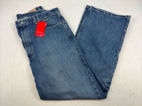 Vintage Levi's 557 Relaxed Bootcut Herren 100 % Baumwolle Denim Jeans 40 x 32 ~ blau