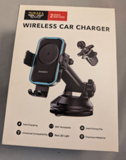 Wireless Car Charger, 15W Fast Charging Auto Clamping Car Phone Holder Mount,...