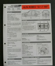 Revue technique Alfa Romeo ALFA 33