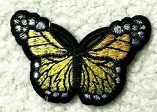 iron on patch/applique butterfly 3 x 2 1/4 inch