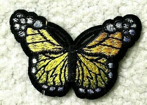 iron on patch/applique butterfly 3 x 2 1/4 inch - Picture 1 of 1