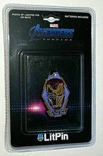 Marvel Comics Iron Man Light Up LitPin Pin New NOS MOC 2019 Avengers Endgame