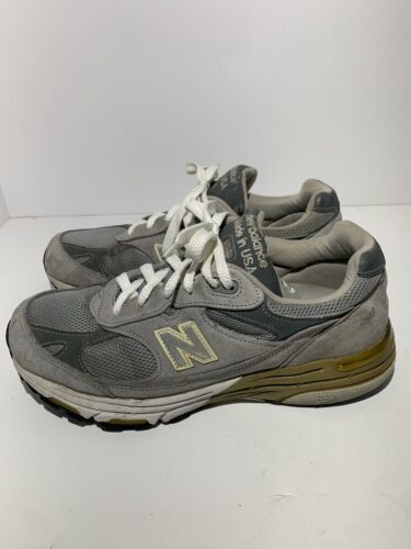 New Balance 993 WR993GL Made In USA Gray Suede Athletic Shoes Mens 8