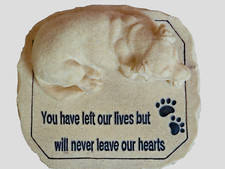 Pierre commémorative pour animaux de compagnie (adorable pierre commémorative pour chien) le marqueur de tombe parfait