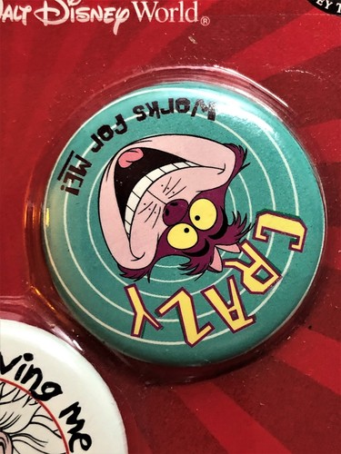 Walt Disney World Button Set of 5 Pins The Villains Disneyland Theme Parks - Picture 3 of 8