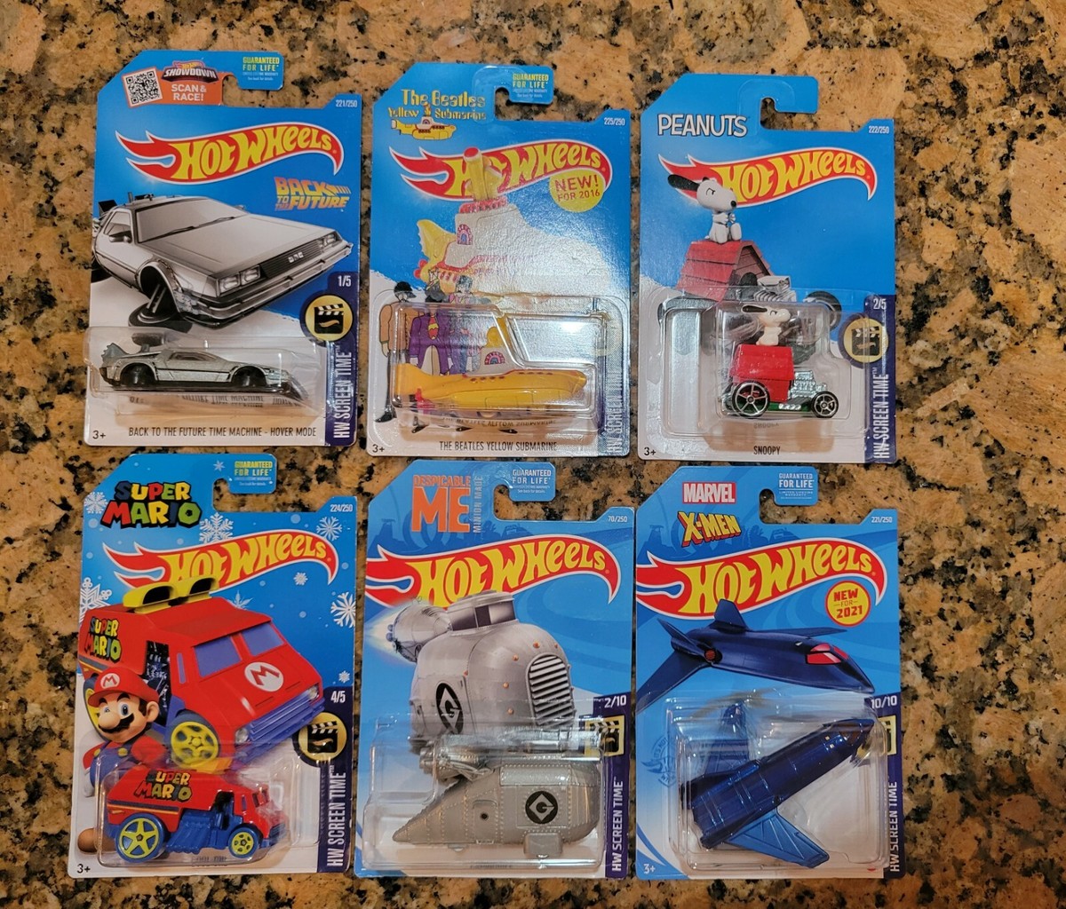 Hot Wheels Screen Time Set of 6!! ( Movies) | eBay