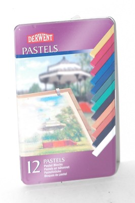 Derwent Pastels 2.875-Inch L x .25-Inch W Metal Tin 12 Count 36003
