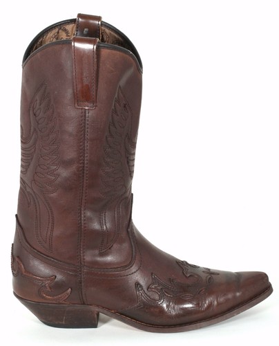 Westernstiefel Cowboystiefel Lederstiefel Texas Western Stiefel Leder Vintage 40 - Bild 3 von 4