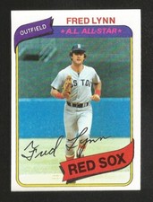 1980 Topps BASEBALL #110 FRED LYNN ALL STAR NM+ BOSTON RED SOX (SB1)