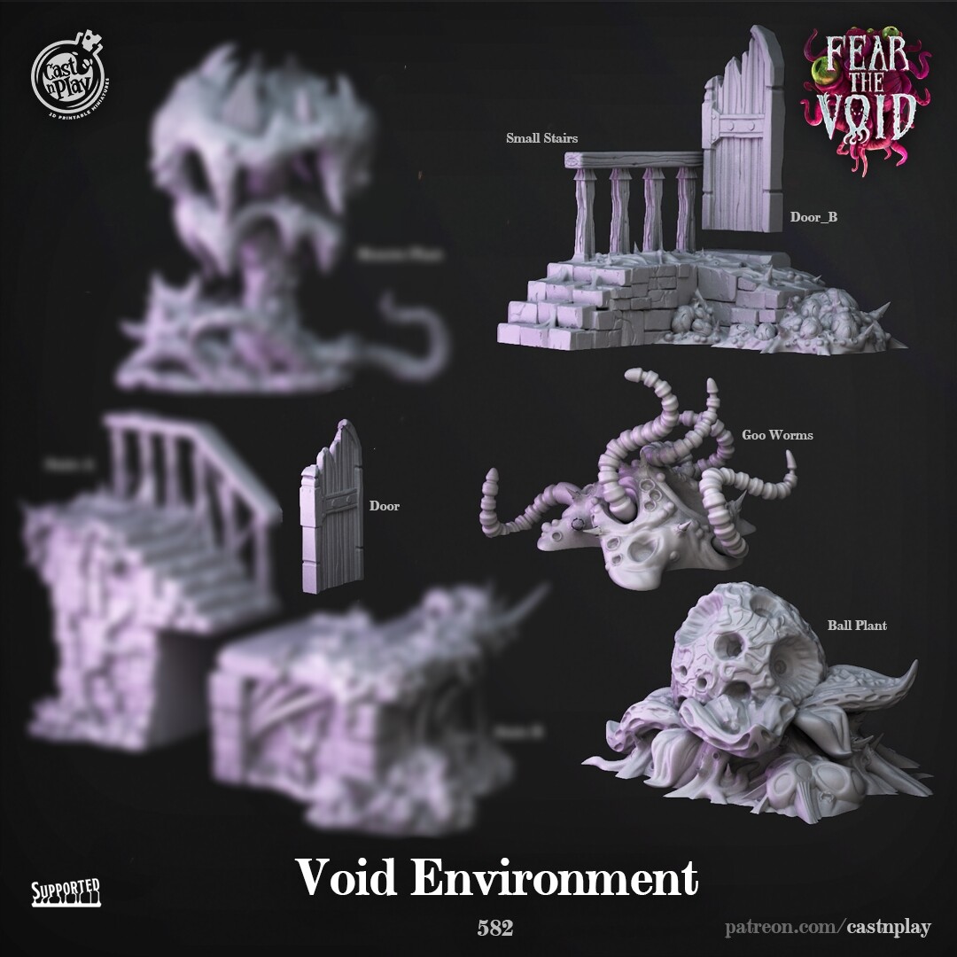 Void Medio Ambiente #1 - Fear The - CastnPlay - Demonio D&d Dnd Tablero de Mesa