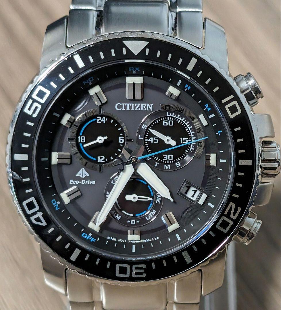 CITIZEN エコドライブ クロノグラフ稼働中 CITIZEN COLLECTION シチズンコレクション エコ・ドライブ電波