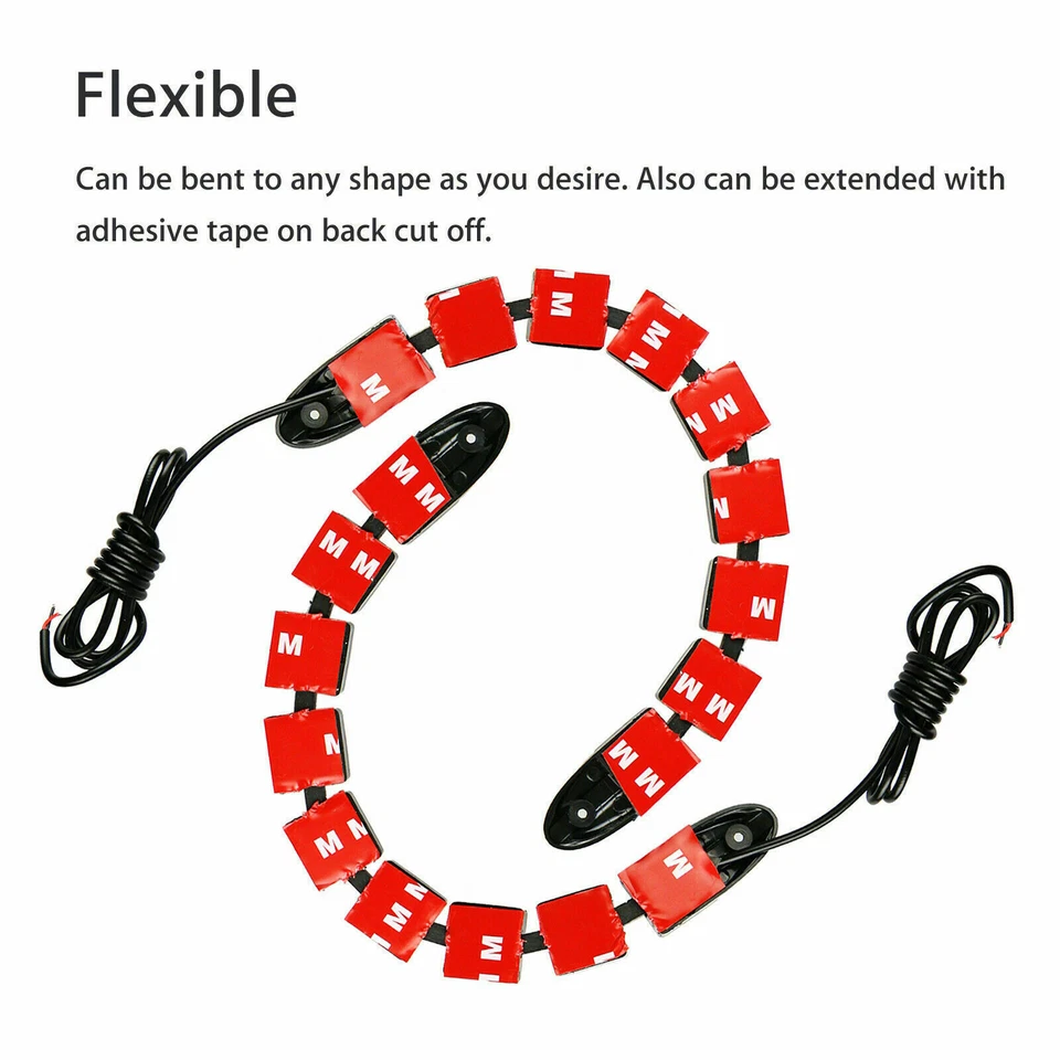 2x Auto LED Tagfahrlicht Blinker Tagfahrleuchten TÜV DRL Scheinwerfer Universal - Bild 4 von 4