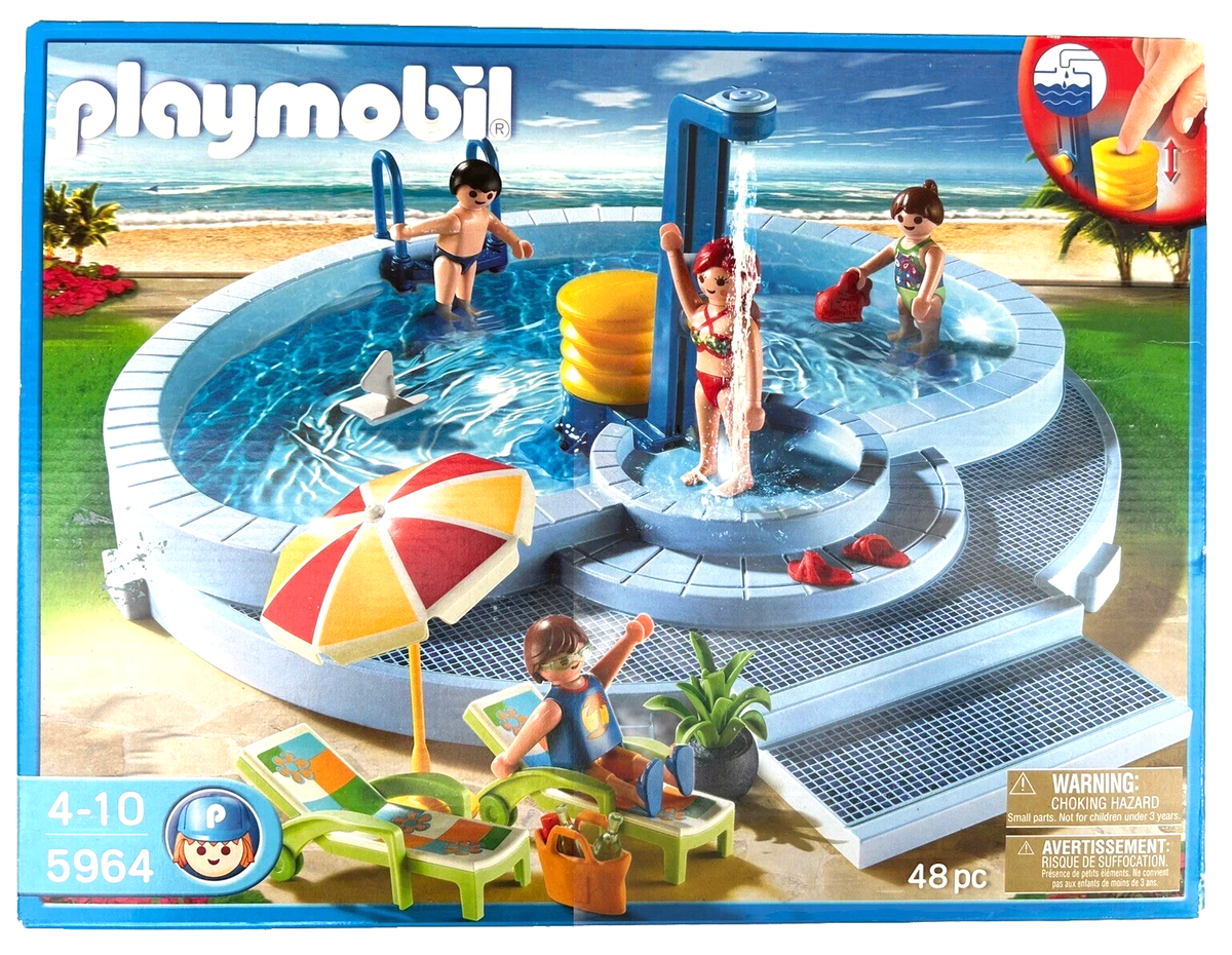Playmobil 5964 Vacation Swimming Pool Party 48 Pieces