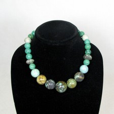 Natural Stone Necklace 16 Inch Turquoise Earthy NWOT Great Gift Idea