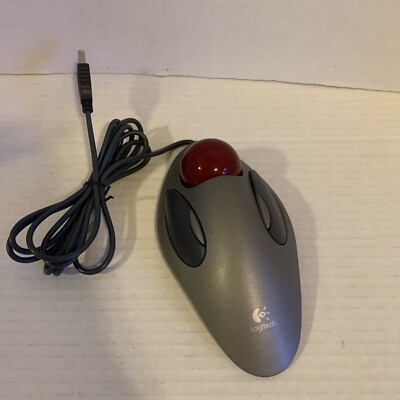 Logitech Trackman Marble Mouse USB T-BC21 (804377-0000) Tested Fully Functional