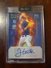 Jack Leiter /3 Auto (RC) Texas Rangers (P) 2024 Wild Card Matte Chase Holo SSP