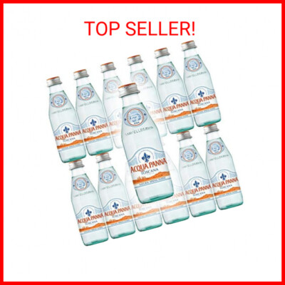 Acqua Panna Toscana Spring Water, 8.8oz Glass Bottle (Pack of 12)
