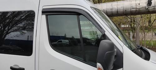 RENAULT MASTER 2010-2023 EXTERNAL FIT WIND RAIN SMOKE SUN GUARD DEFLECTORS 2PCS - Picture 21 of 24