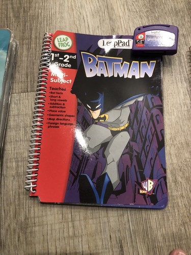 3 Leapfrog LeapPad Book /Cartridge Disney INCREDIBLES, BATMAN, CAT IN THE HAT - Picture 5 of 12