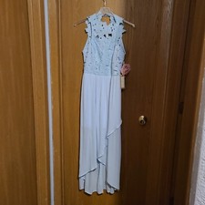 Show Me Your Mumu Wedding Blue Collette Dress Bling Ring Party Gown Hi Low Sz XL