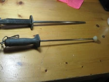 VTG LOT 2 PROFESSIONAL KNIFE SHARPENING FINISH STEELS R H FORSCHNER SHEFFIELD UK