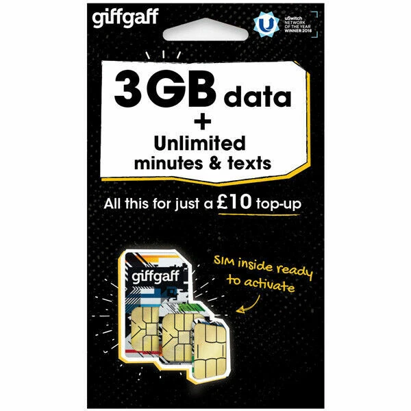giffgaff 2G Connectivity Mobile Phone SIM Cards