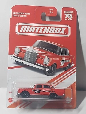 Matchbox 1/64 🇨🇵 Mercedes Benz 220SE Sedan 70th Target Red Edition Exclusif US