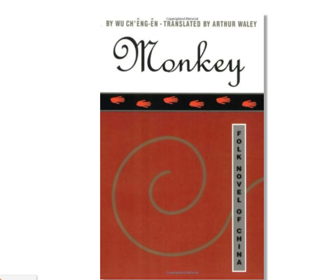 MONKEY folk novel of China by Wu Ch'êng-ên FREE SHIPPING paperback book ...