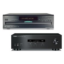 Onkyo DX-C390 6-Disc CD Player and Yamaha R-S202 2-Channel Stereo Receiver