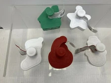 (x5) Celebrate It, Christmas, Cookie Cutter/Stampers, Assorted Christmas Shapes 