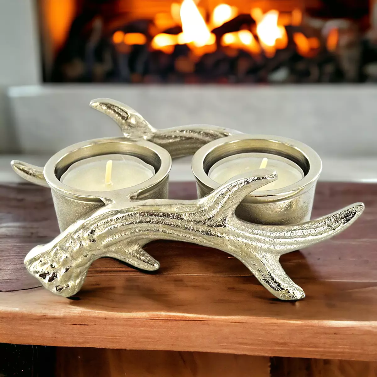 Deer tea light on sale holder