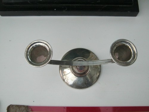 Birmingham 1965 Sterling Silver Midecentury Candlestick Candleabra Elkington &Co - Picture 9 of 9