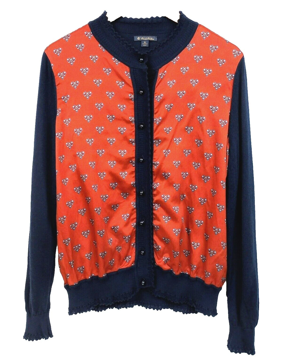 Suéteres cárdigan geométrico para mujer Brooks Brothers