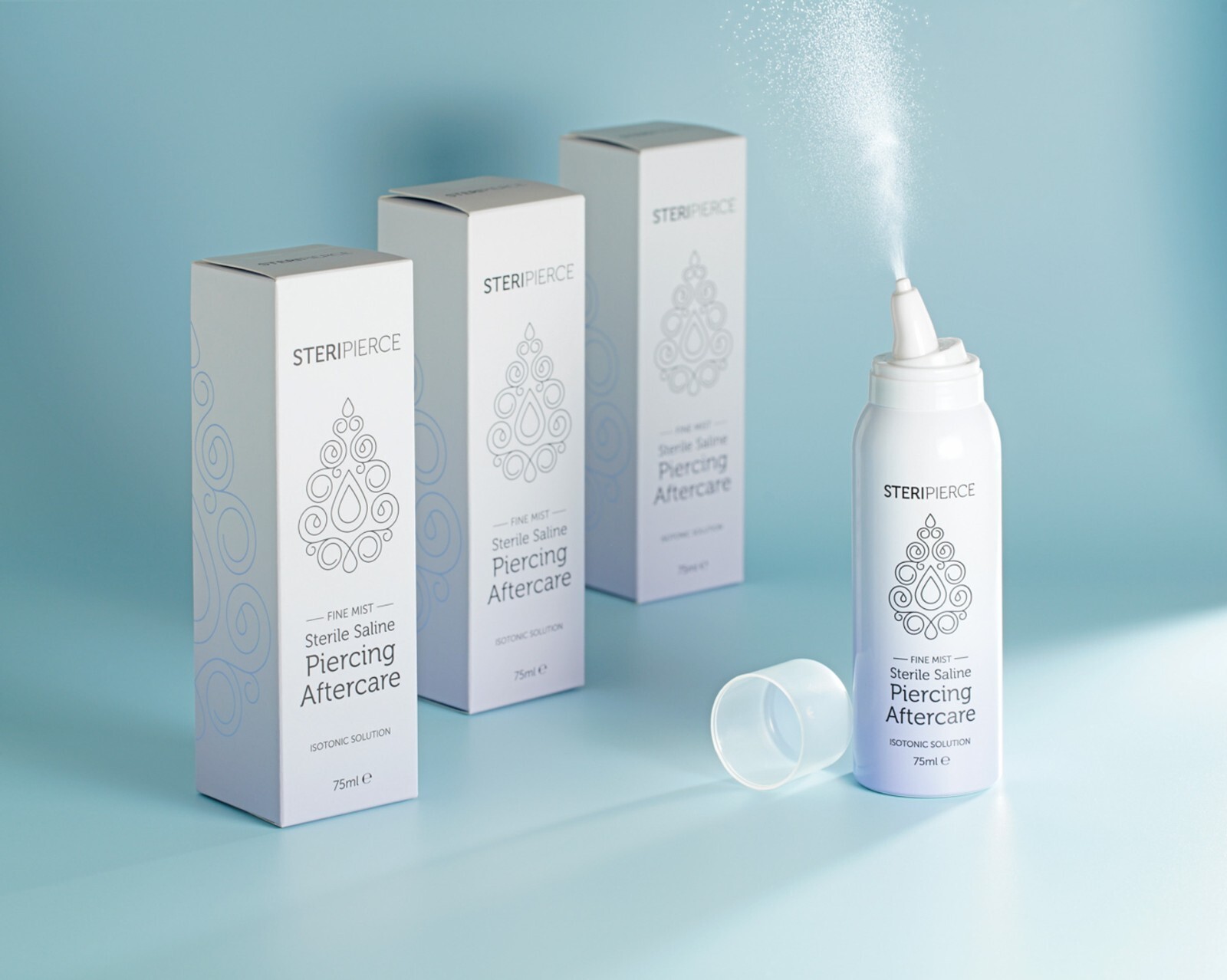 SteriPierce Fine Mist Sterile Saline Piercing Aftercare 75ml NeilMed Alternative