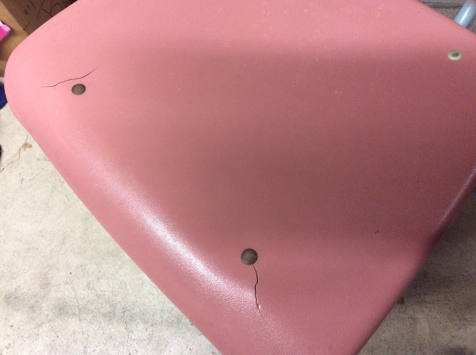 Vtg American Seating Amerflex Line Plastic/Metal Mid-Century Chair - Great Color - Image 3 of 4