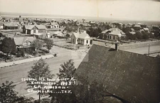 N.E. from Court House Canadian Texas 1909 RPPC Photo Postcard COPY