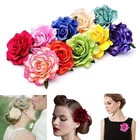 Women Large Rose Flower Hair Clip Grip Bridal Hairpin Brooch Wedding Bridesmaid