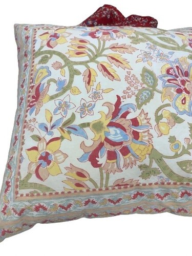 POTTERY BARN Palampore Throw Pillow Jacobean Floral Zipper Pillows 20” X 20” - Picture 18 of 18