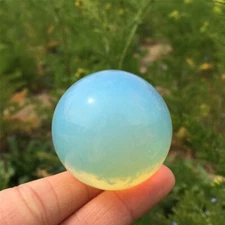 1PC 30mm Opalite Sphere Quartz Crystal Healing Mineral Divination Prophecy 80g