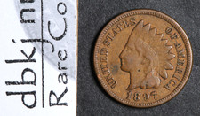 1897 Indian Head 1¢ Cent Penny - F - Fine