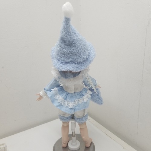 1/6 BJD Doll Lolita Pajamas Set Blue White Hat Top Shorts - Picture 6 of 14