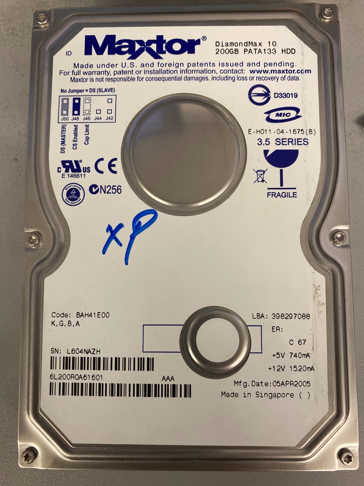Maxtor DiamondMax Plus 9 - Disque dur - 60 Go - interne - 3.5" - ATA