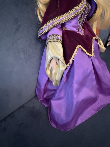 Brass Key Disney Sleeping Beauty Aurora Purple Dress 16" Porcelain Doll - Picture 4 of 9