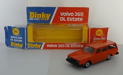 Dinky Toy 122 Volvo DL Estate in orange. Made in Italy. Mint